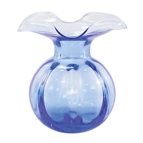 Hibiscus Collection Italian Mouthblown Glass Vases (Medium / Cobalt)
