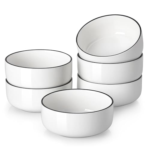 24 OZ Ceramic Bowls Set of 6 (6 Count)