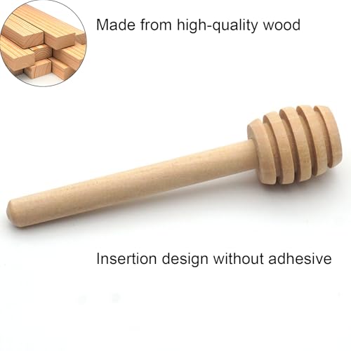 70 Pcs Wooden Honey Dipper Sticks