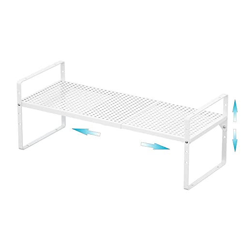 Large Expandable Cabinet Storage Shelf Organizer Rack