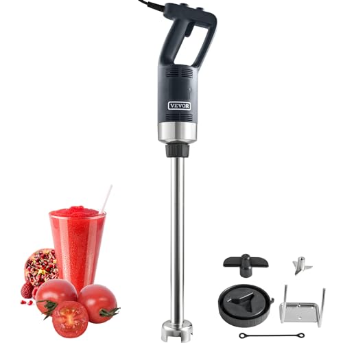 Commercial Immersion Blender 750W 20" Heavy Duty Kitchen Hand Mixer (750Watt 20inch)