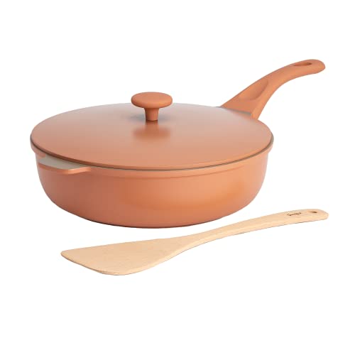 All-in-One Pan, Multilayer Nonstick Cookware Set, High-Performance Construction, Multipurpose Design Replaces Multiple Pots and Pans, Dishwasher Safe, 11-Inch, 4.4-Quart Capacity, Terracotta (Terracotta / 11-Inch / All-In-One Pan)