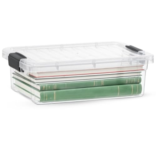 7.4 Quart Clear Plastic Storage Bin with Lid (7.4 Quart)
