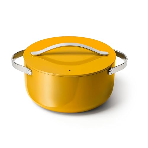 Non Stick Ceramic Dutch Oven Pot with Lid (Marigold)