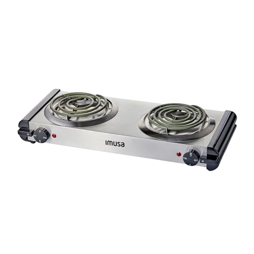 USA GAU 80312US Electric Double Burner 1750 (Stainless Steel Electric Double Burner / Double)