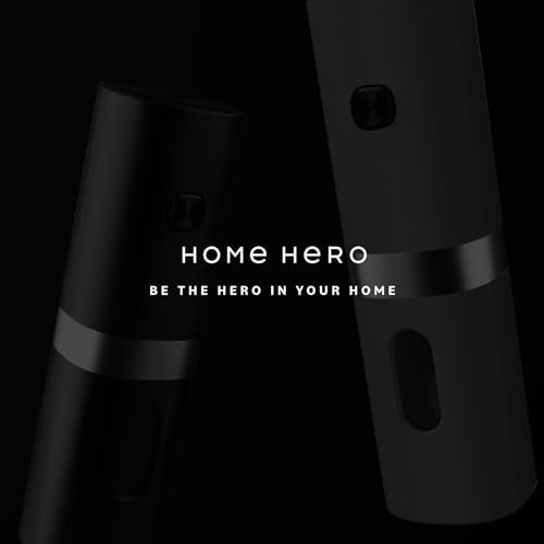 Electric Salt and Pepper Grinder Set (Silver & Black)