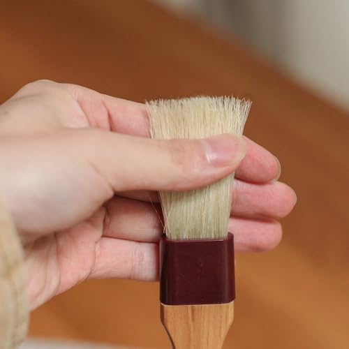 Pastry Brush Natural Boar Bristle Wooden Food Basting Brush (1")
