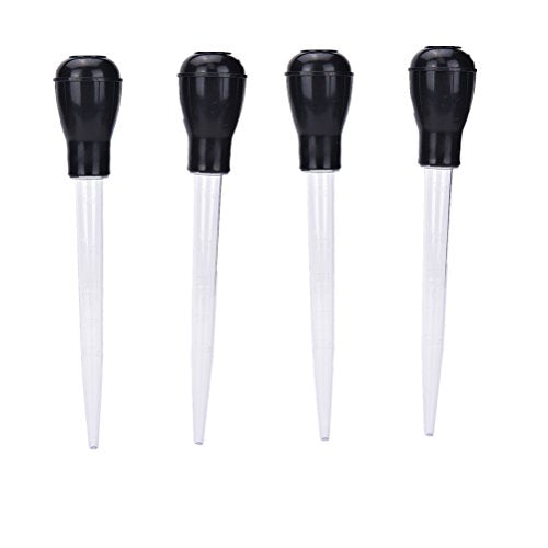 4 Pcs 11 Inch Turkey Baster with Rubber Bulb Extra Large Bulb Basters with Measuring Lines Turkey Baster Syringe Injector Needle for Cooking (4 Count)