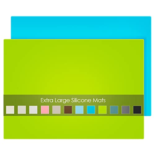 2 Pack Extra Large Silicone Mats for Crafts (2 Count)
