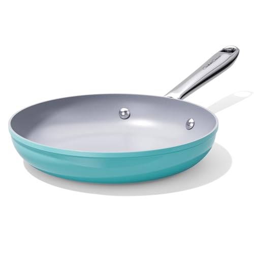 Premium Ceramic Frying Pan (8 inch / Caribbean Blue)