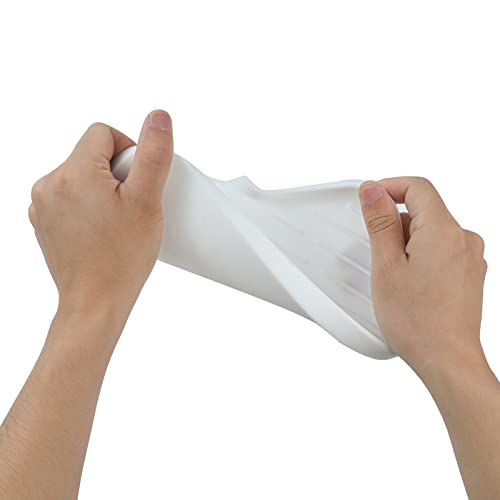 Silicone Soap Dish with Drain Spout (White / M(9.6"×5.3"))