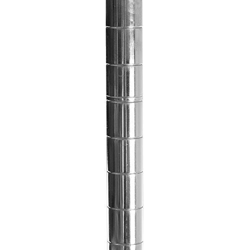 Shelving Inc. 8" d x 42" w Chrome Wire Shelving with 3 Tier Shelves