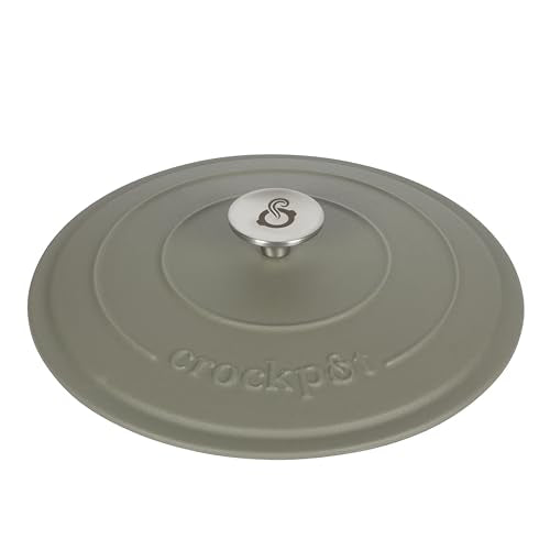 Artisan 7 Quart Round European Enameled Cast Iron Dutch Oven with Lid (Matte Green / 7-Quart)