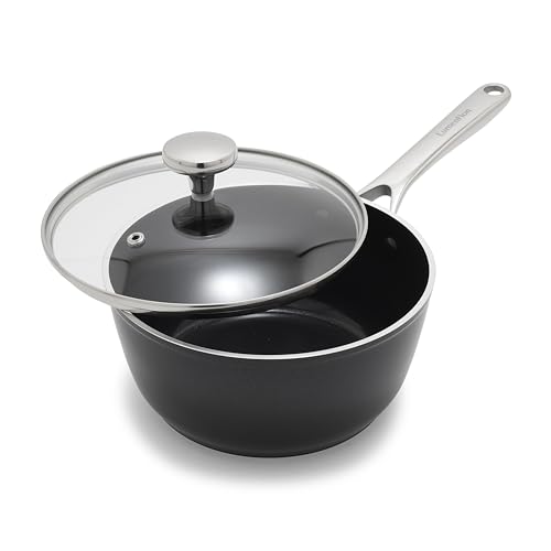 Orfeo 2.4QT Nonstick Saucepan with Lid (2.4QT Saucepan with Lid / Black)