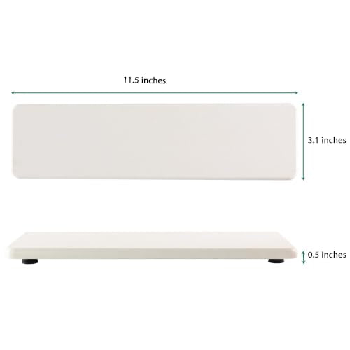 2Pcs Sink Stone Soap Trays Water Absorbing Diatomite Coasters (White / 12" x 3.2" x 0.5")