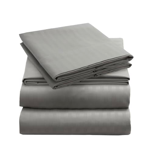 Iconic 4 Piece (2364 Striped – Gray / Silver / King)