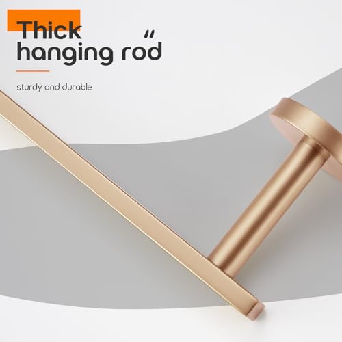 Hand Towel Ring Bathroom Towel Holder Modern Small Bath Towel Bar Wall Mount Champagne Bronze Stainless Steel AN3001CPG (Champagne Bronze)