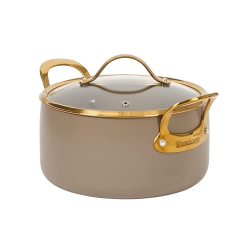 Two Time Oprah's Favorite Things Winner (Cappuccino Cream w/ Gold Handle / Dutch Oven w/ Lid (6-Quart))