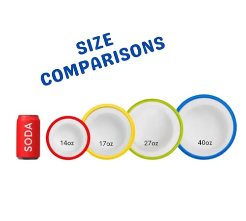 Collapsible Food Storage Containers with Lids (Assorted Colors-Sizes 4pc)