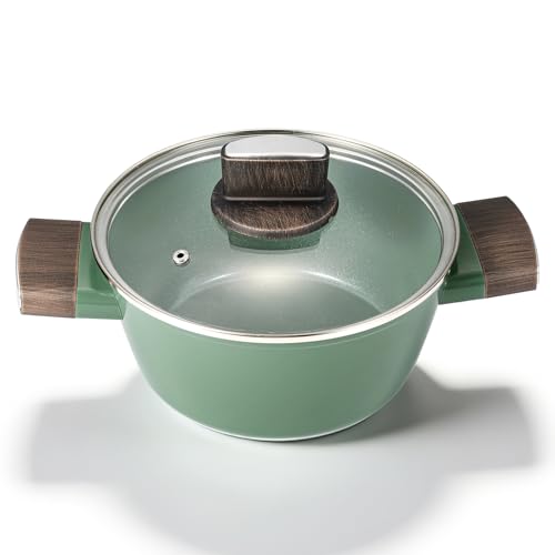 3.5 QT Ceramic Nonstick Saucepan with Lid (3.5 Quarts)