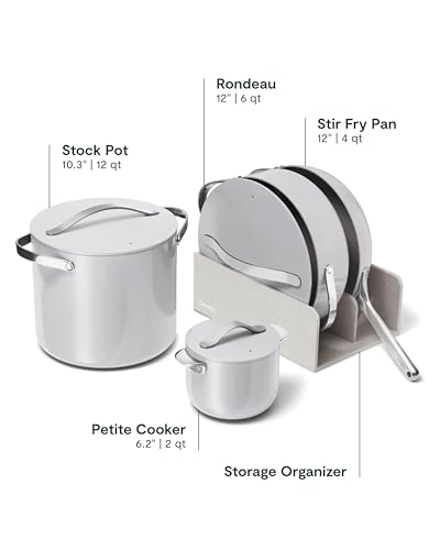 24-Piece Non-Stick Ceramic Cookware Set (Gray / 24pc Set)