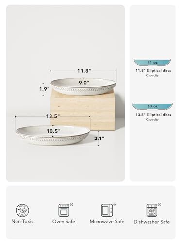 Ceramic Serving Bowls Set of 2 (Birch / S+M)
