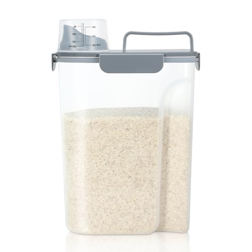 Airtight Rice Storage Container (Gray / 5L-1pack)