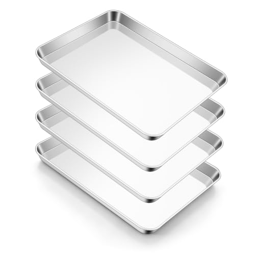 Stainless Steel Baking Sheet 4 Pack (12.4"x9.7")