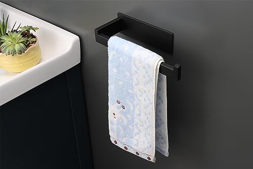 Hand Towel Holder (2 Pack 9 In / Matte Black)