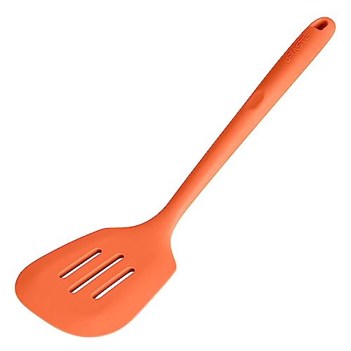 Silicone Turner Slotted Spatula (Orange / 13.6")