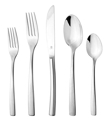 Modern Sleek Silverware Set (60-Piece)