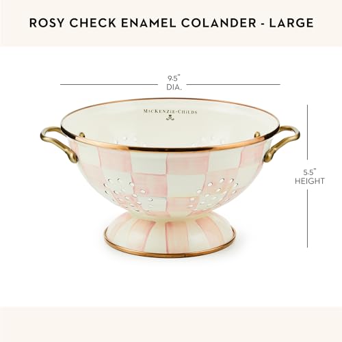 Enamel Colander (Large / Rosy Check)