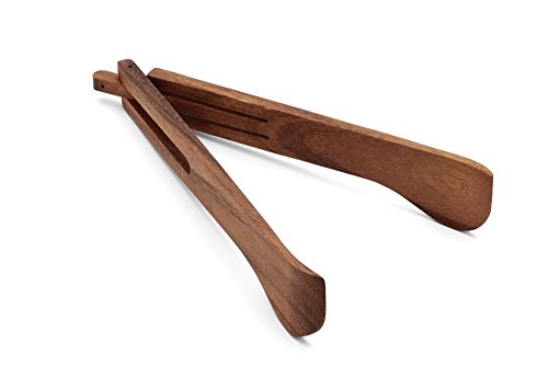 Acacia Wood Salad Bowl (16" Salinas Salad Bowl and Spring Salad Tongs Set)
