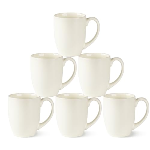 16 oz Coffee Mugs Set of 6 (Light Beige)