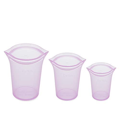 Reusable Food Storage Bags (Lavender / 3 Cup Set)