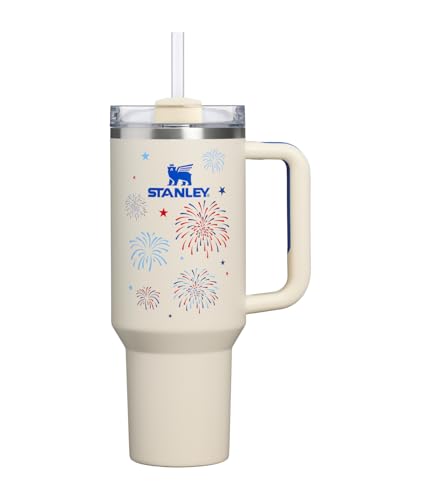 Quencher H2.0 Flow State Tumbler (40 Ounces / Cream Royal Fireworks)