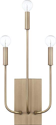 Capital Lighting 621931AD Zander Modern ADA Compliant Organic Wall Sconce (Medium / Aged Brass)