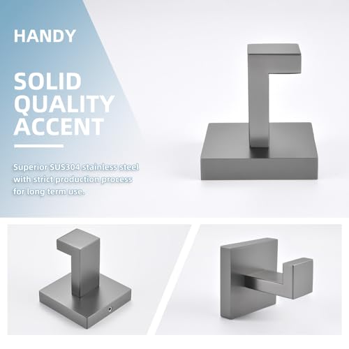 Bathroom Towel Hook (1 Pack / Gunmetal Gray)
