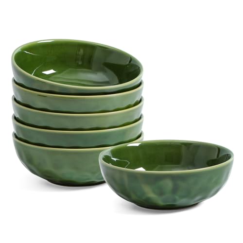 Ceramic Pasta Bowls Set (Green)
