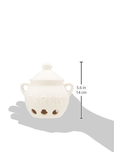 Garlic Keeper and Storage (White)
