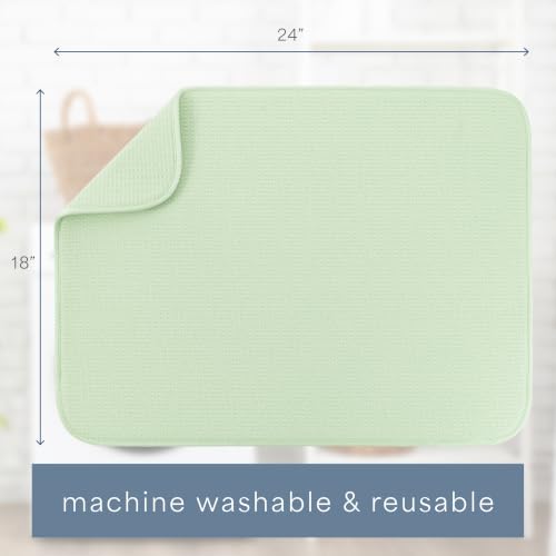 Dish Drying Mat (Mint Green / 18" x 24")