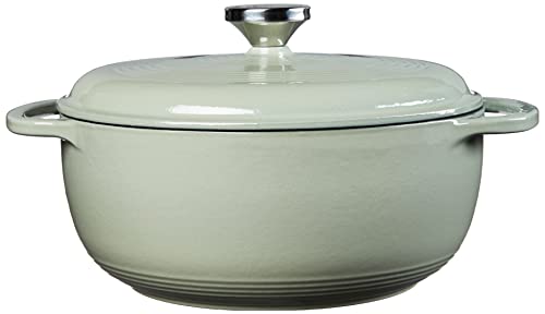 4.5 Quart Enameled Cast Iron Dutch Oven with Lid (Desert Sage)