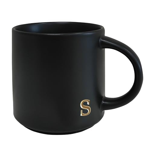 Black Ceramic Coffee Mug (Black-S)
