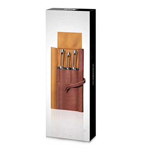 N1 Series 4 Piece Leather Roll Knife Set