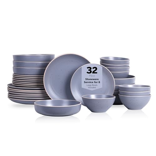 Lauren Modern Stoneware 32 (32-Piece Service for 8 / Light Gray)