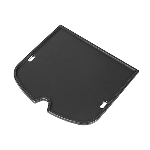 7034 Cast Iron Griddle for Weber Traveler 9010001 Gas Grill (13.6" x 12.4" x 0.6")