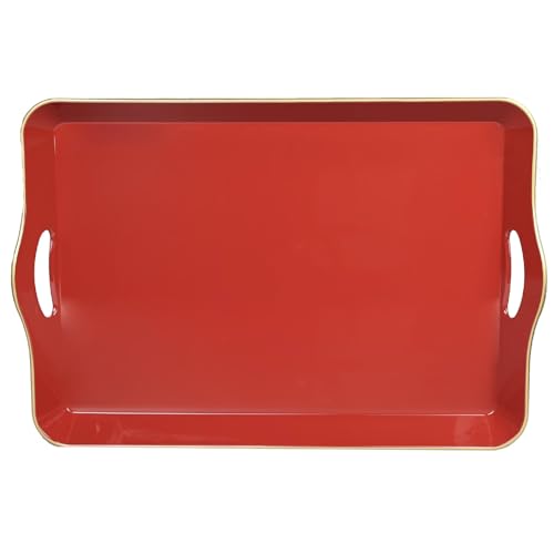 Large Red Decorative Tray (Red)