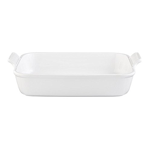 Stoneware Heritage Rectangular Dish (2.5 qt / White)
