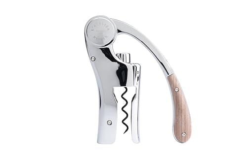 Oeno Motion Silver & Wood Lever Corkscrew (Oeno Motion Wood and Chrome)