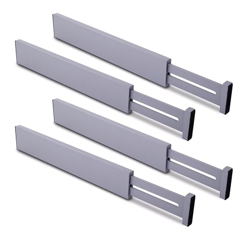 Kitchen Drawer Dividers Large (Lavender Gray / 2.4"H, Large)